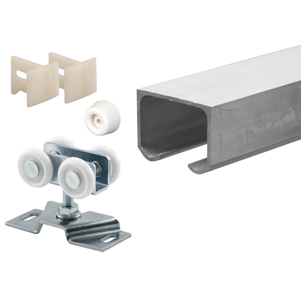 Prime-Line Pocket Door Kit, Fits 72 in. Opening, Extruded Aluminum Track 1 Kit 162804-1 - main